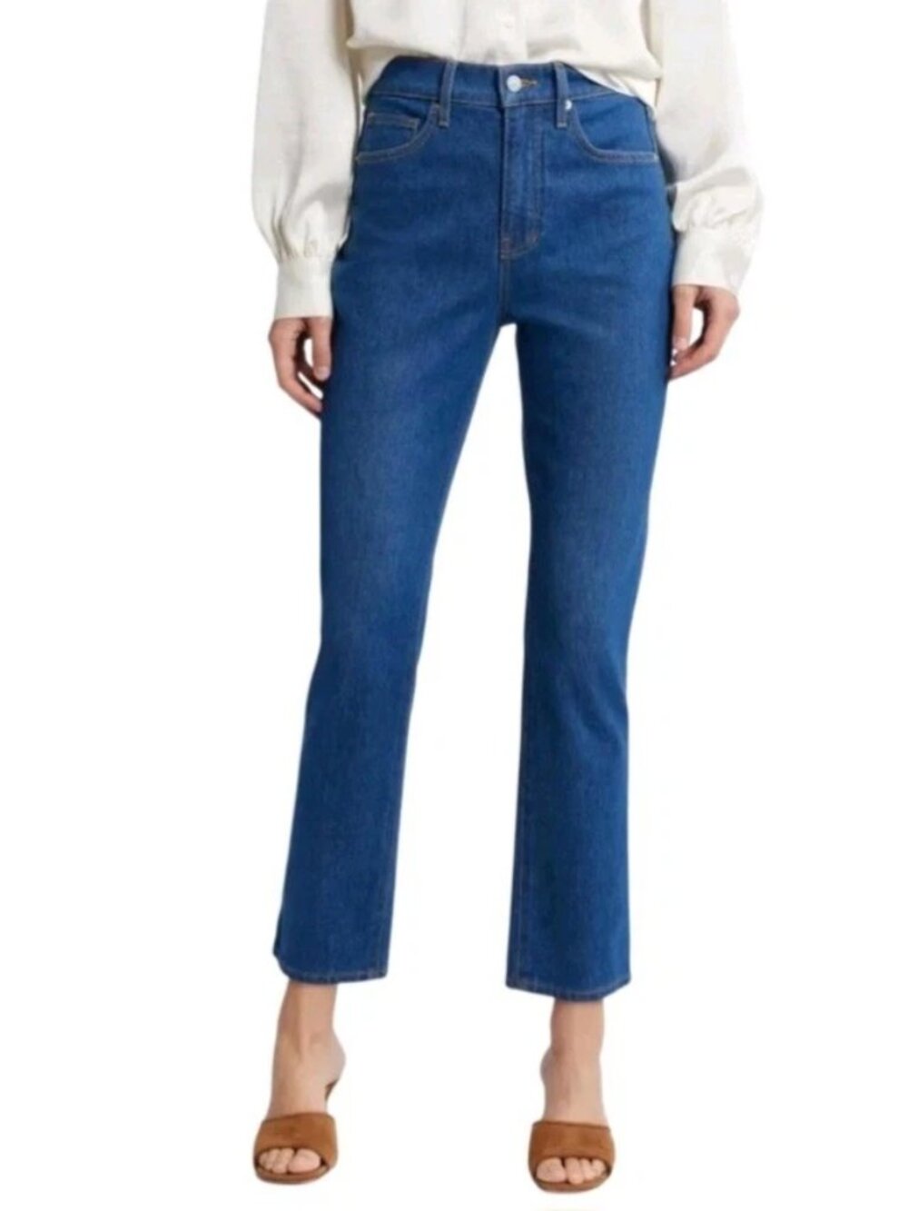 Veronica Beard Womens Jeans Size 25 Blue Alenah Slim Straight High Rise New